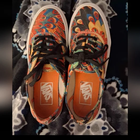 Vibrant Peacock Vans Womens 6 - Picture 2 of 8